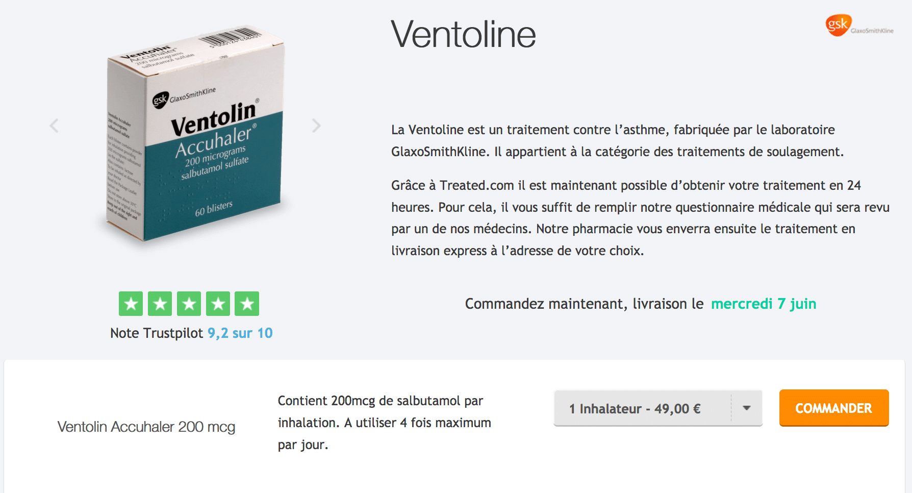 Acheter du ventolin en ligne