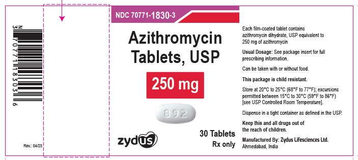 Azithromycin 250 mg ndc