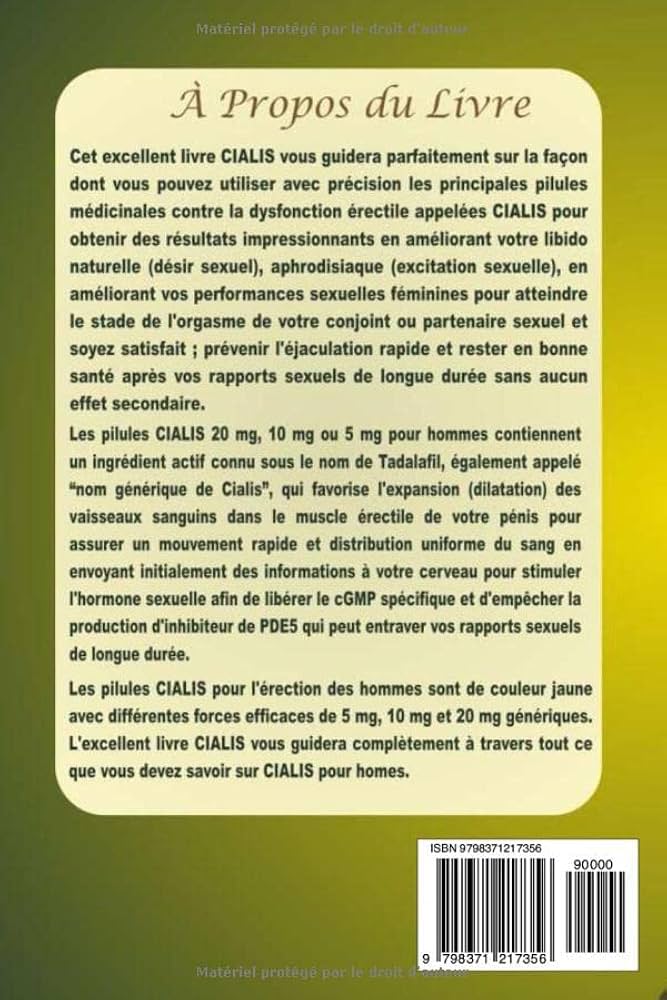 Cialis générique 5mg