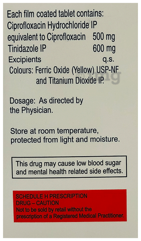 Cipro 500 mg qd