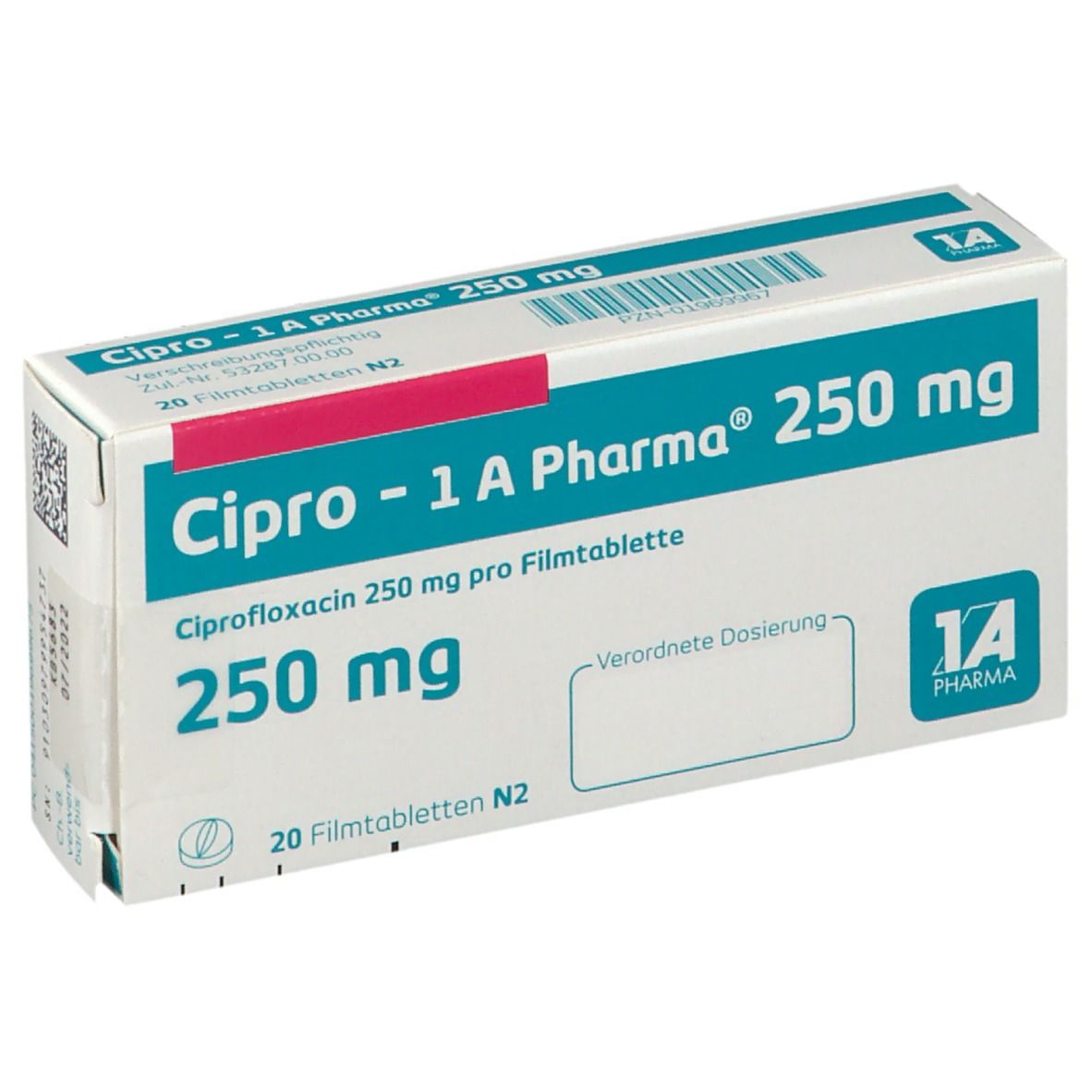 Ciprofloxacin 1a 250 mg