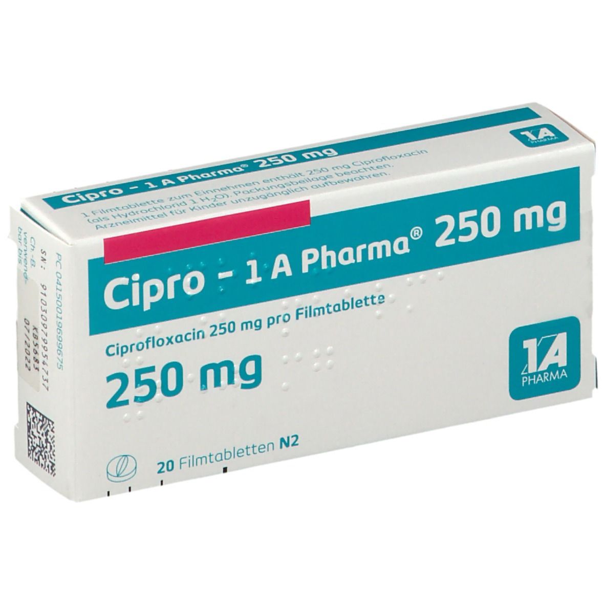 Ciprofloxacin 250mg emc