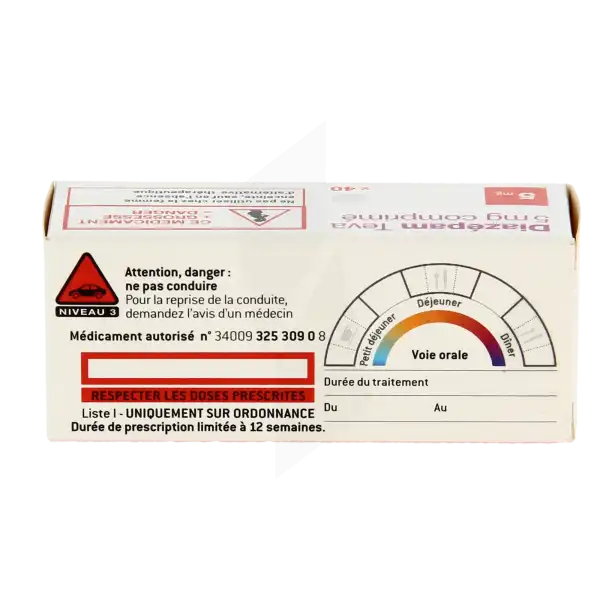 commander diazepam générique