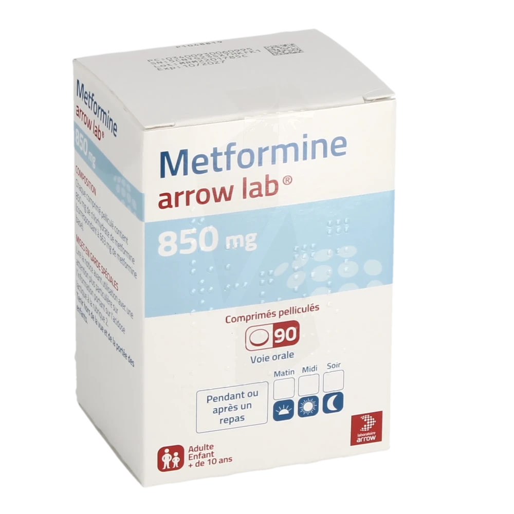 commander du metformin