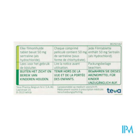 Sertraline 50 Mg Prix Belgique