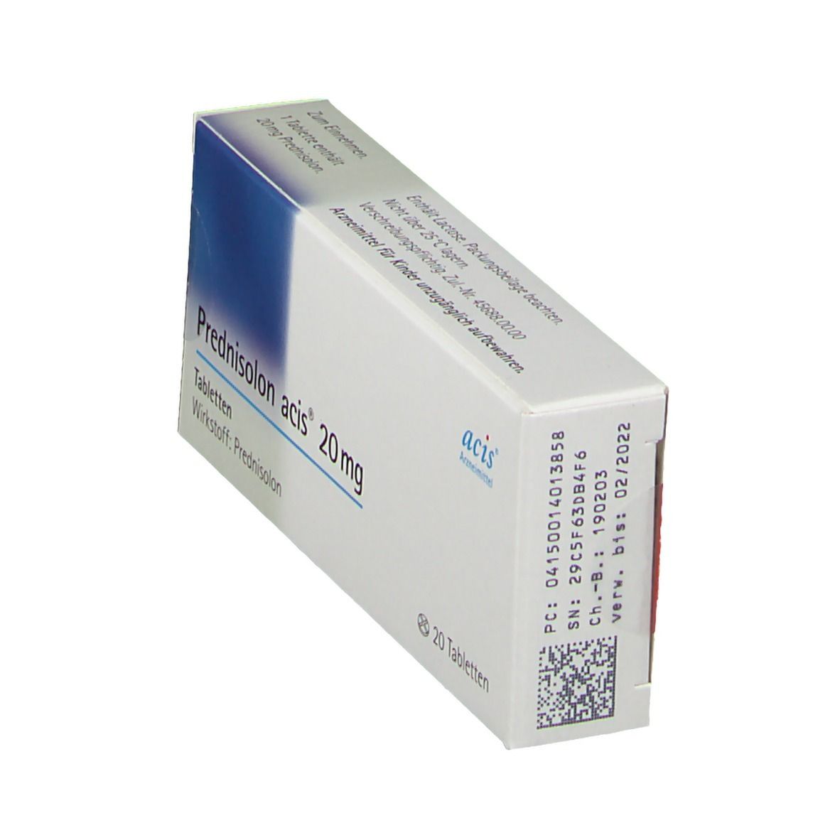 Prednisolone 20 mg prix