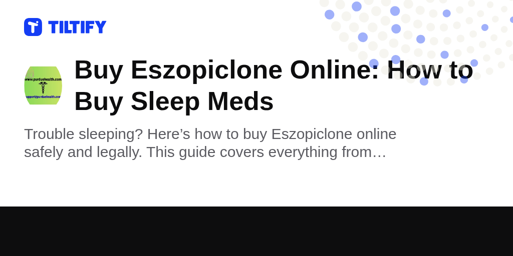 eszopiclone acheter