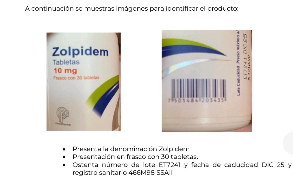 Zolpidem De 10mg