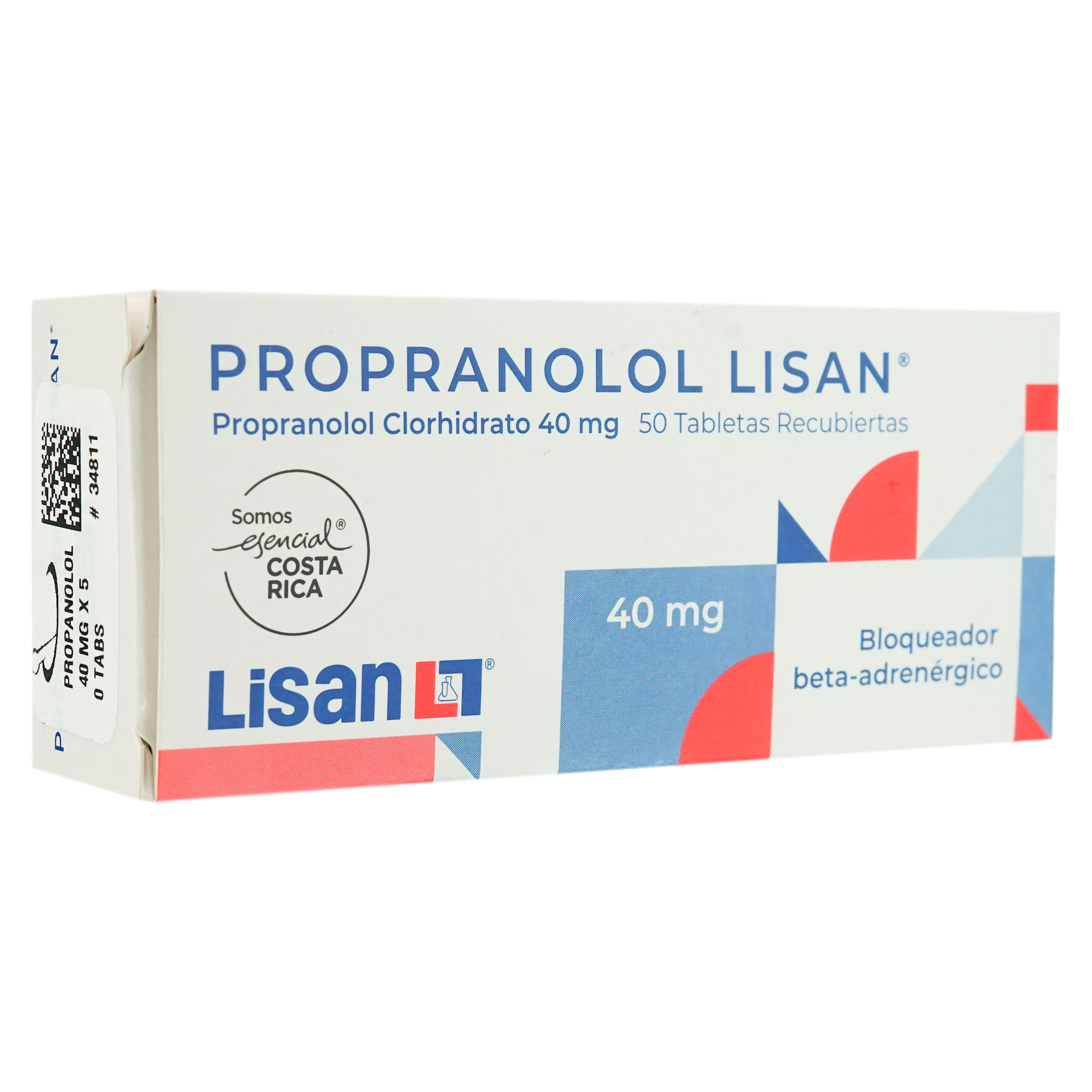 Inderal 40 Mg 50 Tabletas