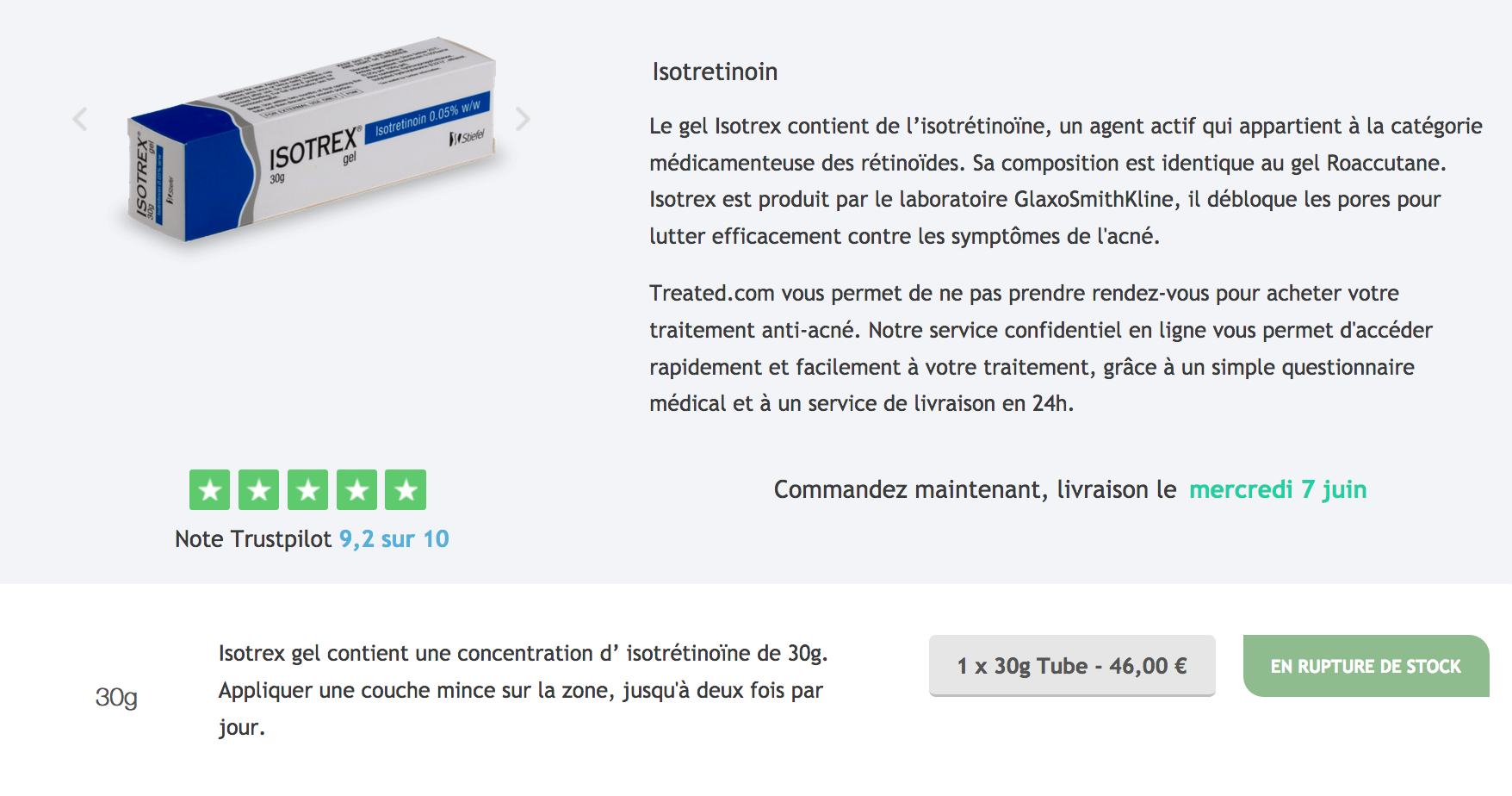 Isotrex online acheter