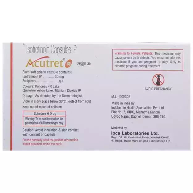 Isotrétinoïne 30mg online