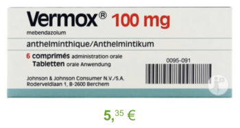 Prix du mebendazole