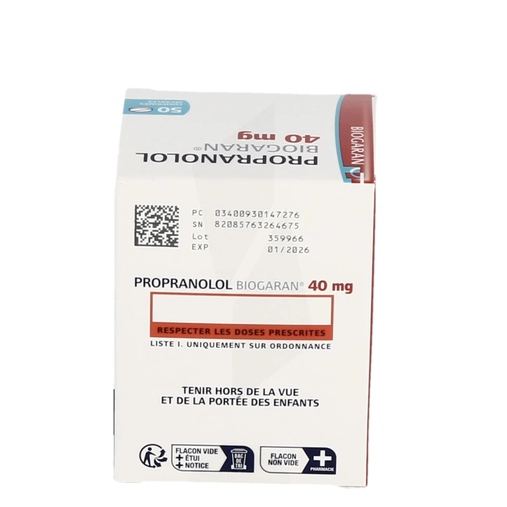 propranolol acheter sans ordonnance