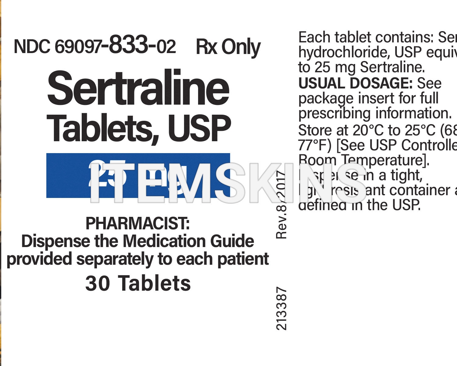 Sertraline usp 25 mg