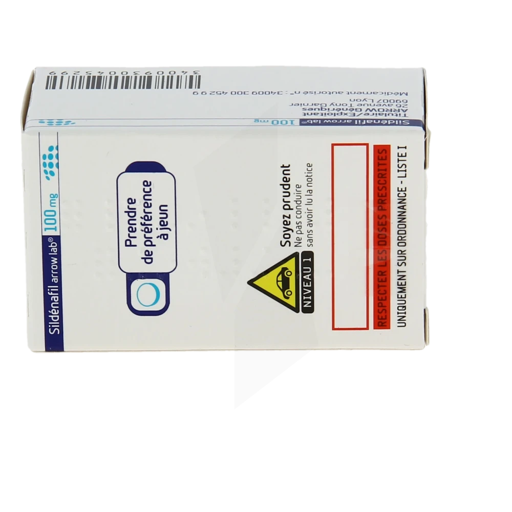 Sildénafil 100mg arrow cpr 12
