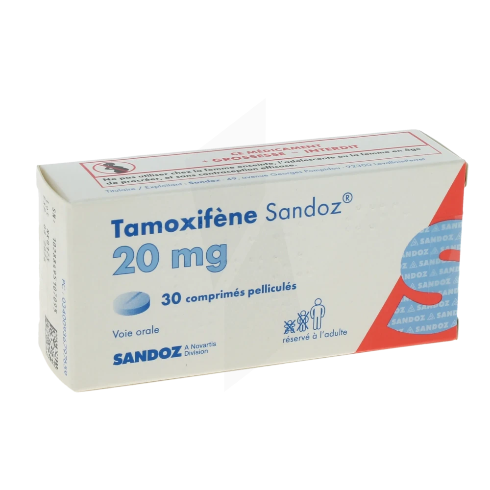 tamoxifène 20 mg prix