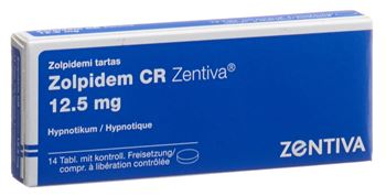 Tartrato de zolpidem 12.5 mg