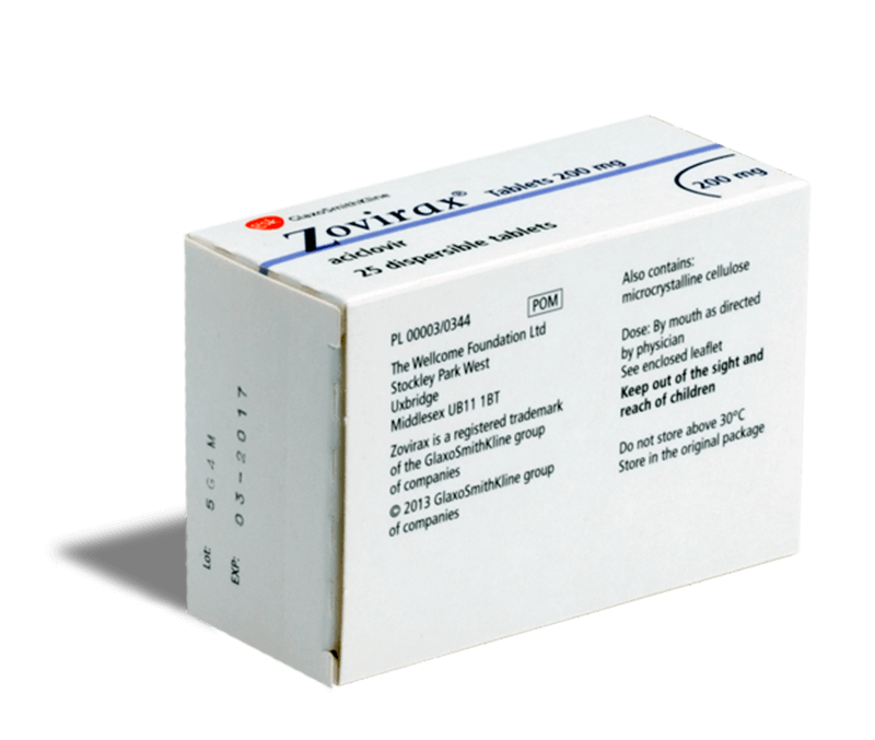 Zovirax 200 Mg Comprimé Boîte De 25